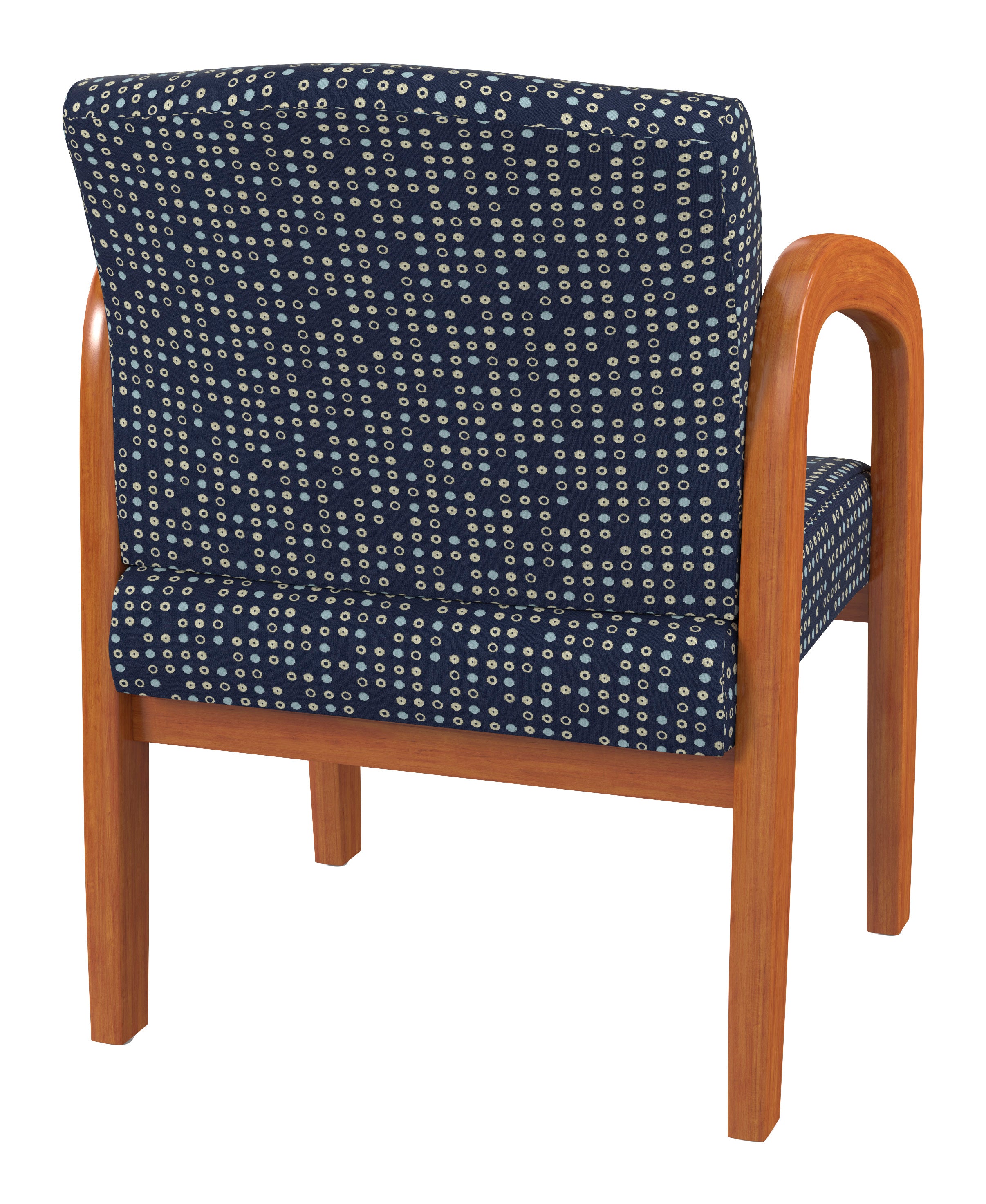 Medium Oak Finish Wood Visitor Chair 2